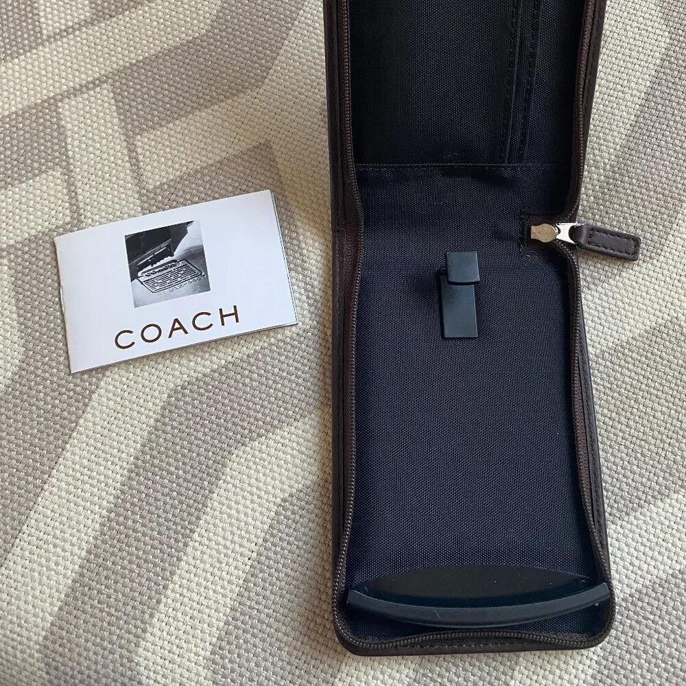 Vintage Coach Leather Palm Pilot Case NWOT